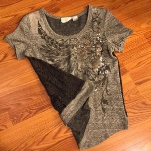 Miss Me Sequins and Lace Top